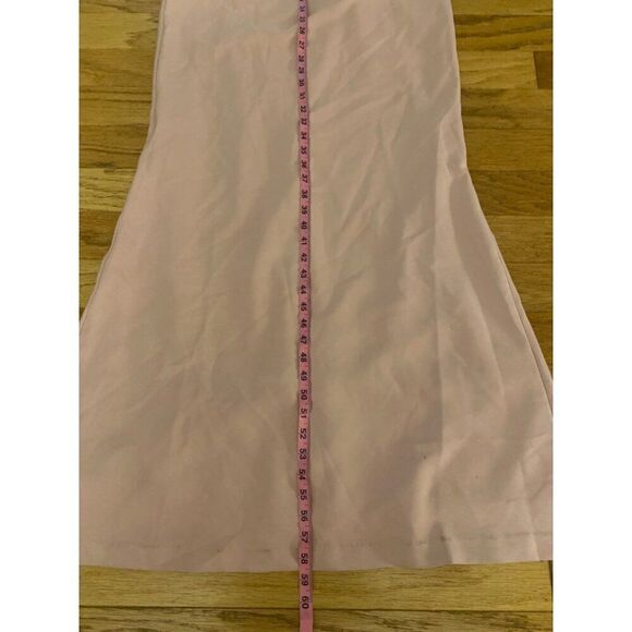 NWOT JS Collection women's Elegant Blush Pink Lace neck Mermaid long Dress sz 10 - Picture 7 of 10